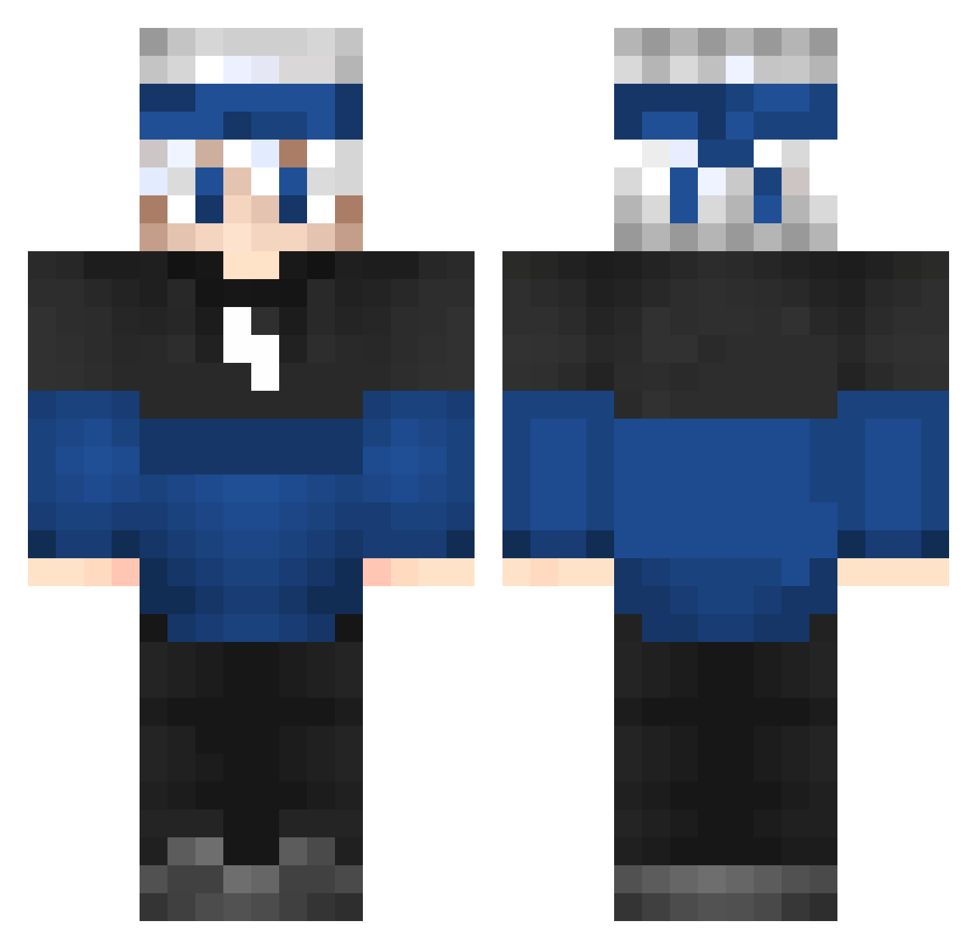 Ammar_AlNamS Minecraft skin, front and back view
