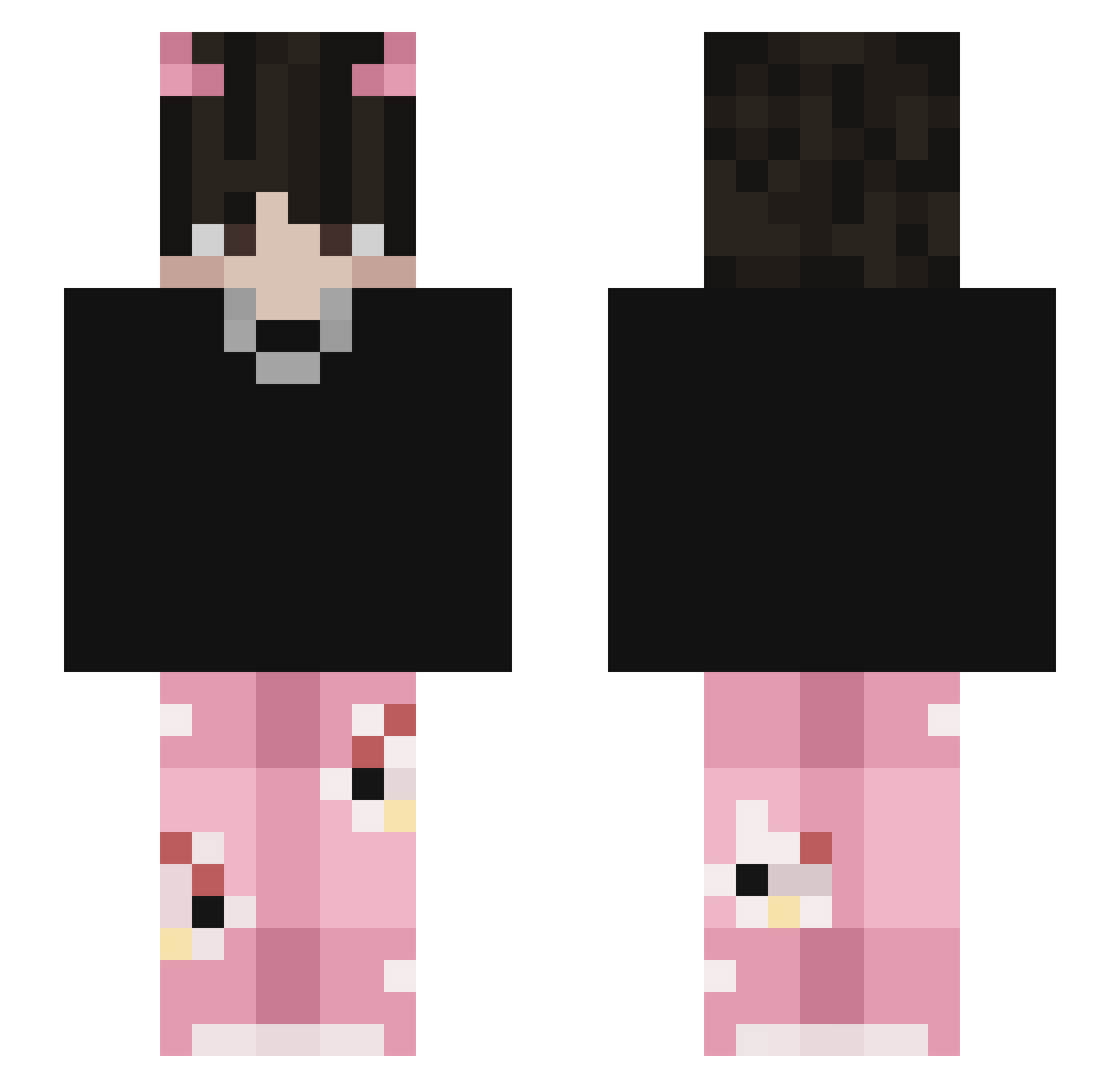 YTSyncoKynio Minecraft skin, front and back view