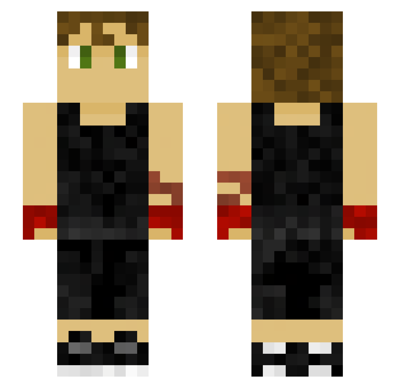 choncholin Minecraft skin, front and back view