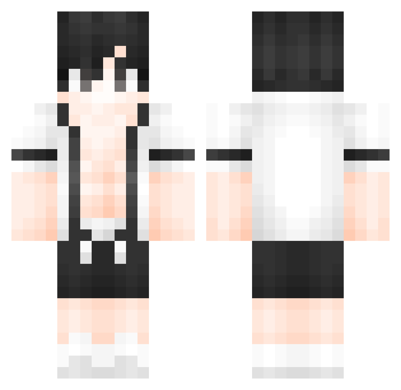 charlie1127 Minecraft skin, front and back view