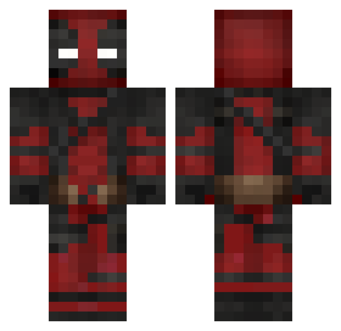 SLITZ_28 Minecraft skin, front and back view
