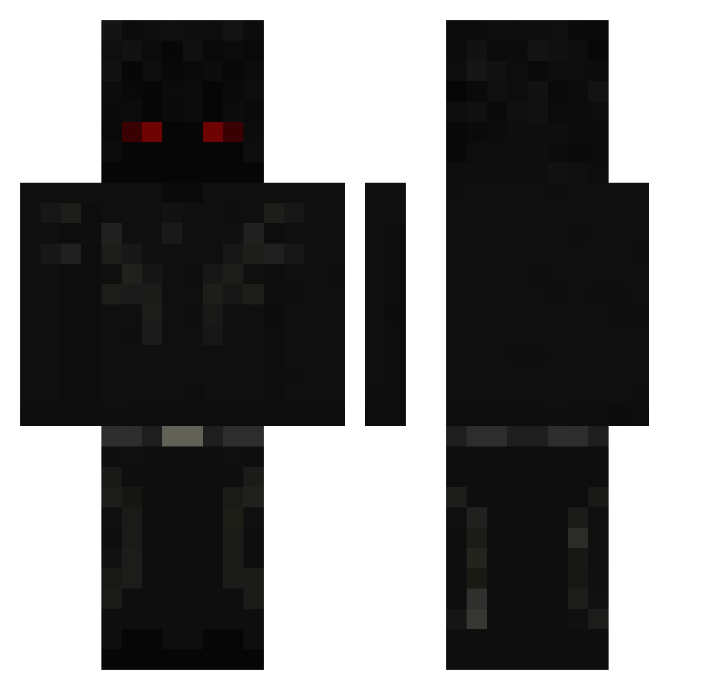 S1LVAOG Minecraft skin, front and back view