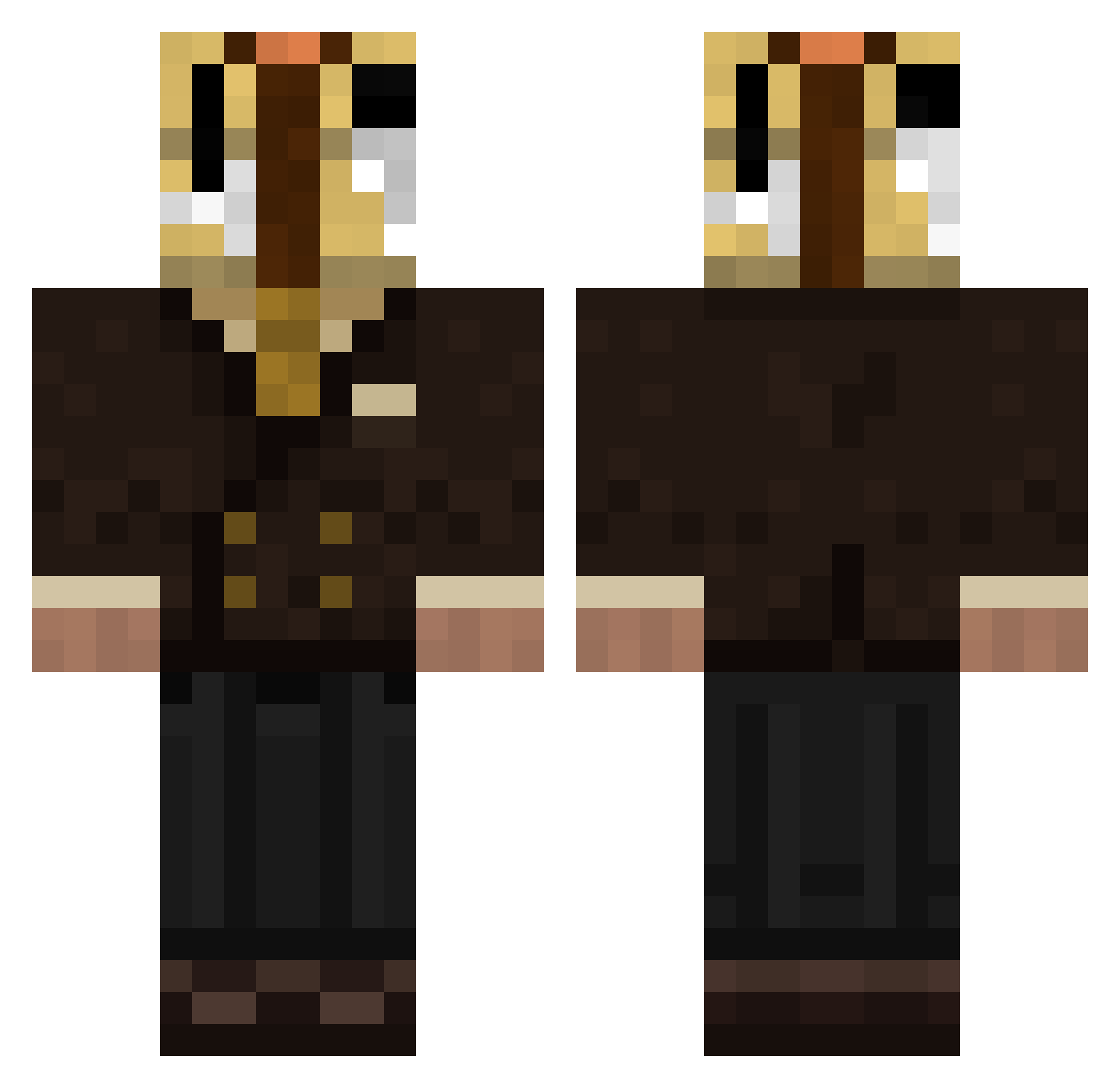 Da_Table Minecraft skin, front and back view