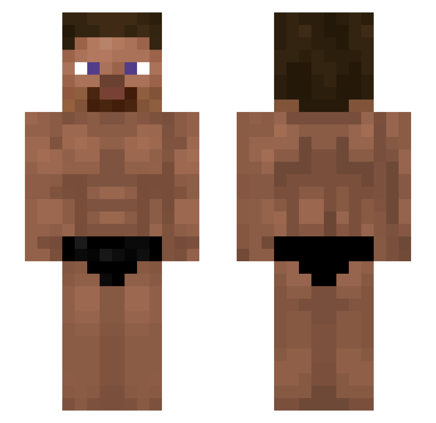 seifigo Minecraft skin, front and back view