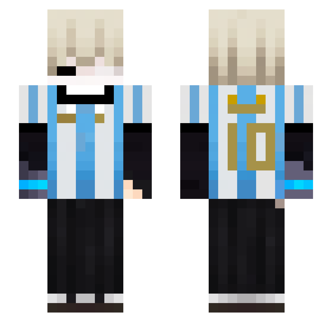 men_privv Minecraft skin, front and back view