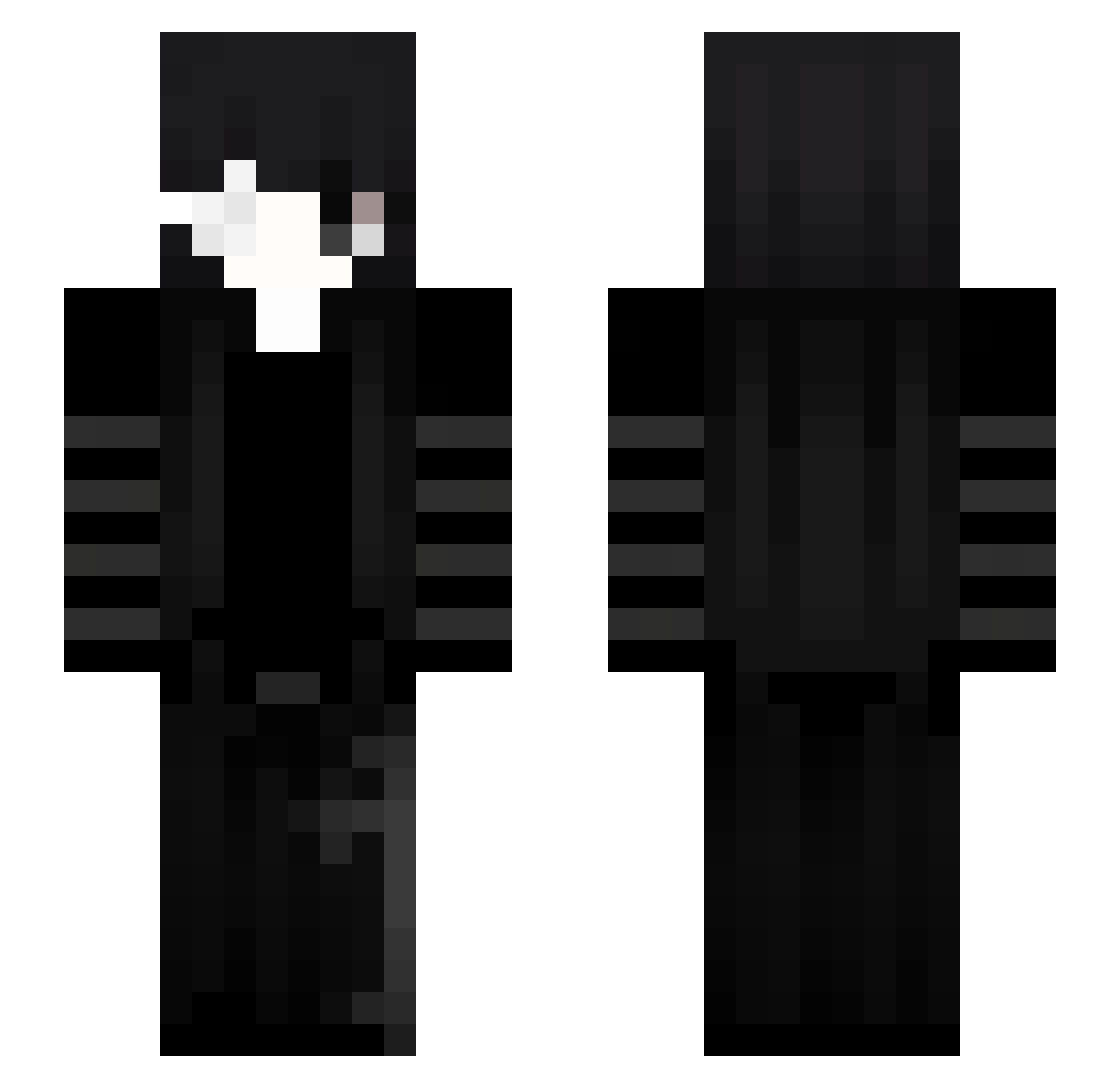 Silas_077 Minecraft skin, front and back view