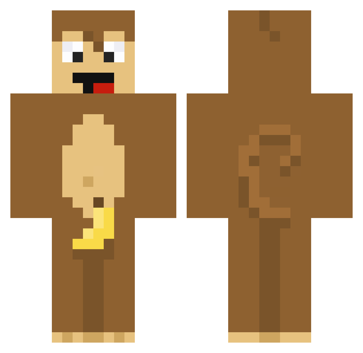 whg1001 Minecraft skin, front and back view