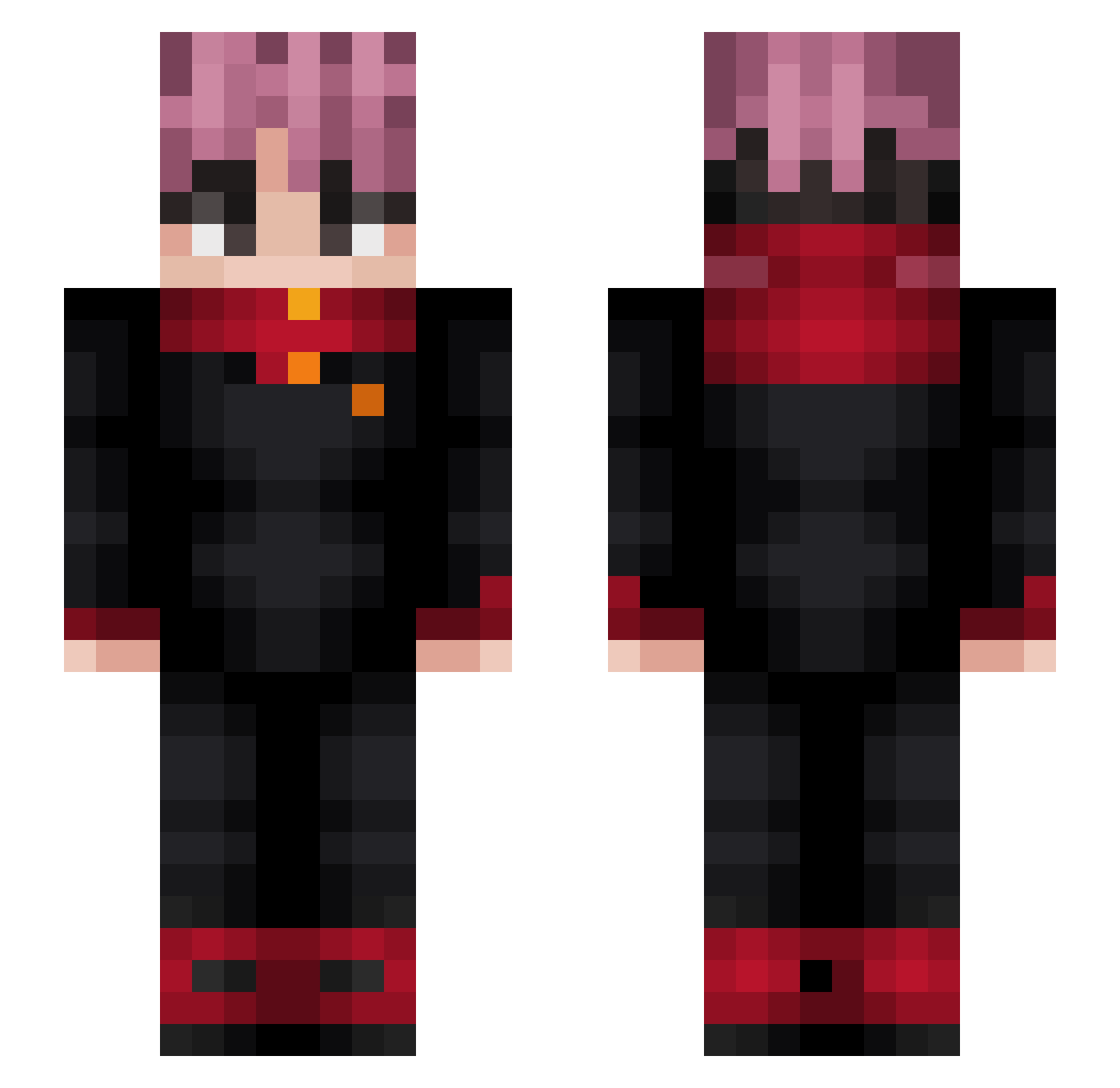ByKimoYT Minecraft skin, front and back view