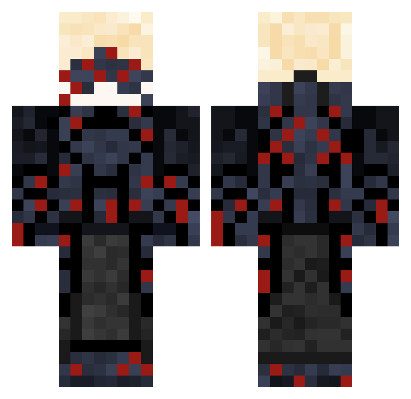 acidorange123 Minecraft skin, front and back view