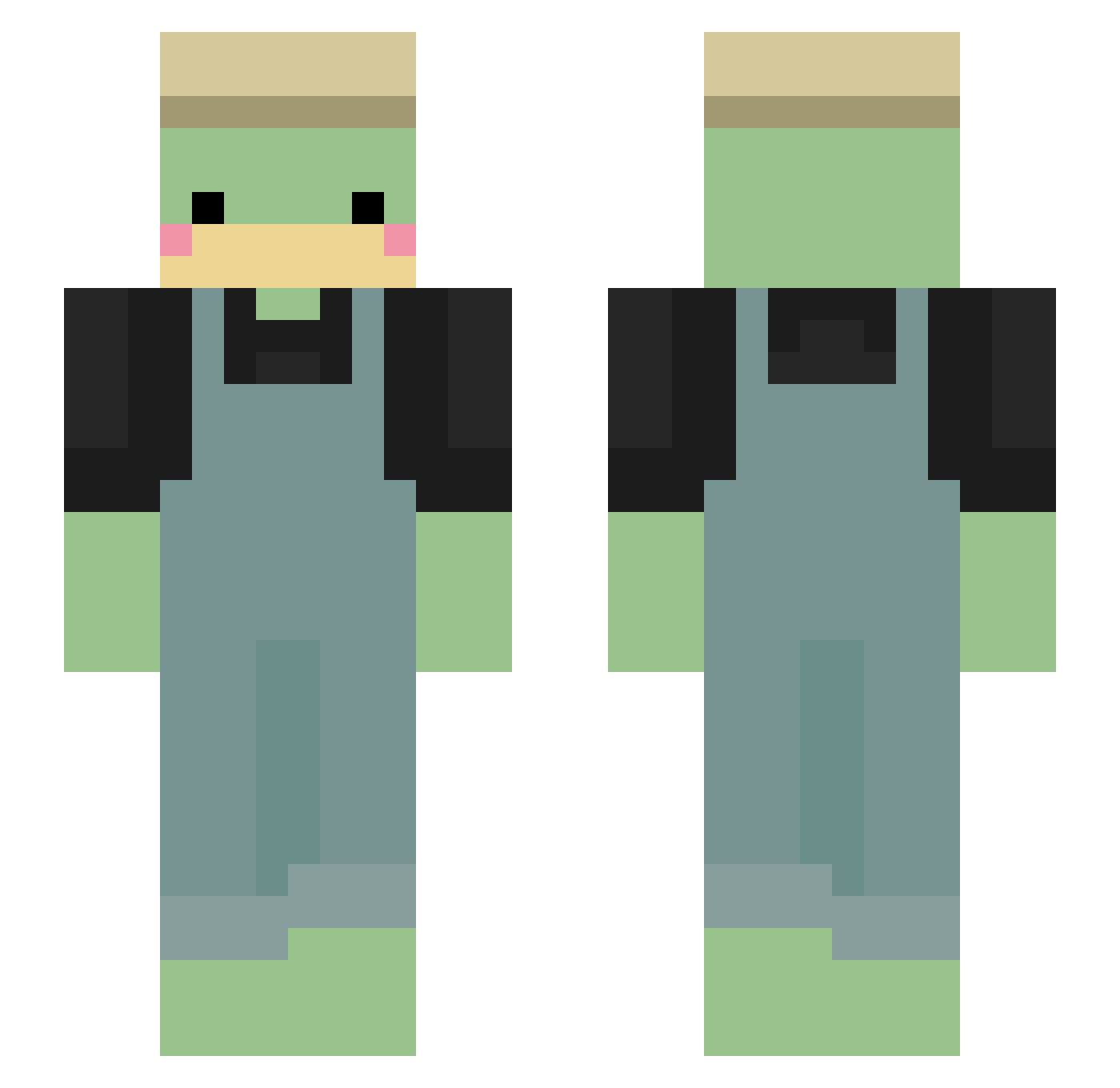 codyrat Minecraft skin, front and back view