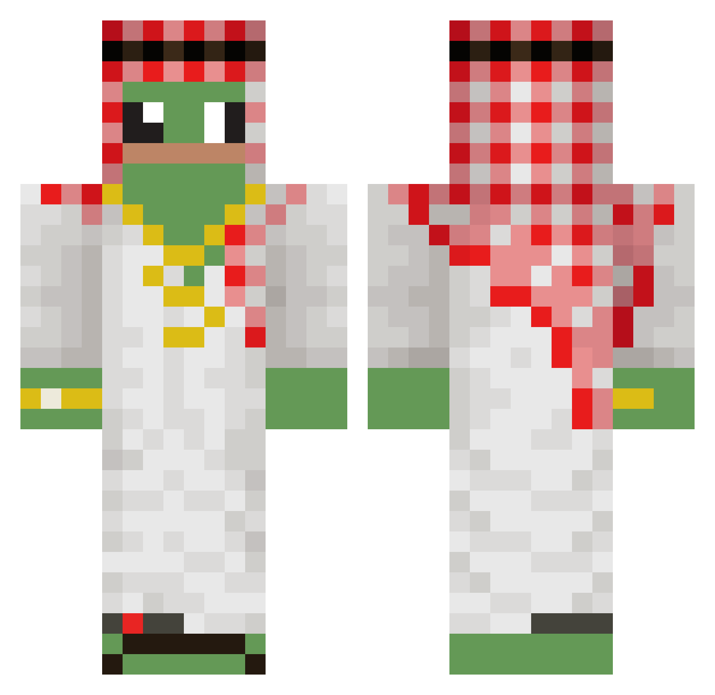 Felis_06 Minecraft skin, front and back view