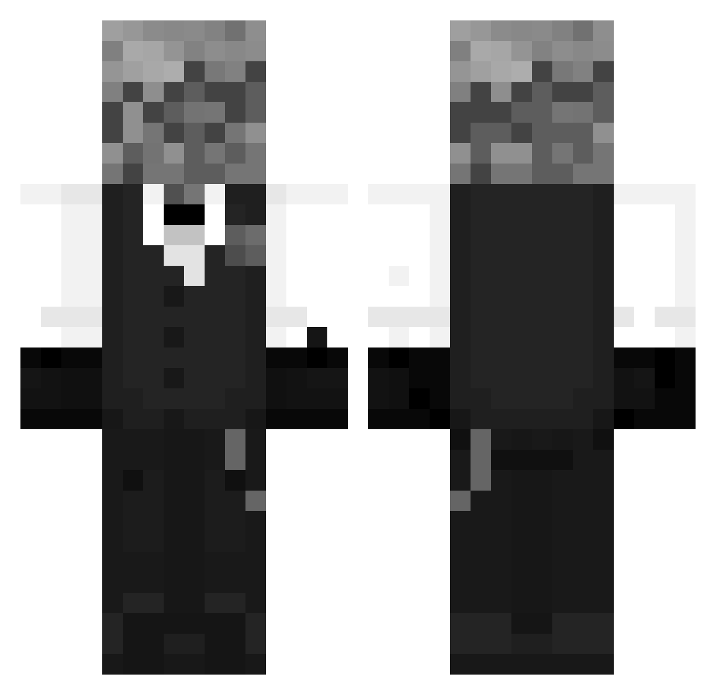 k1rash Minecraft skin, front and back view