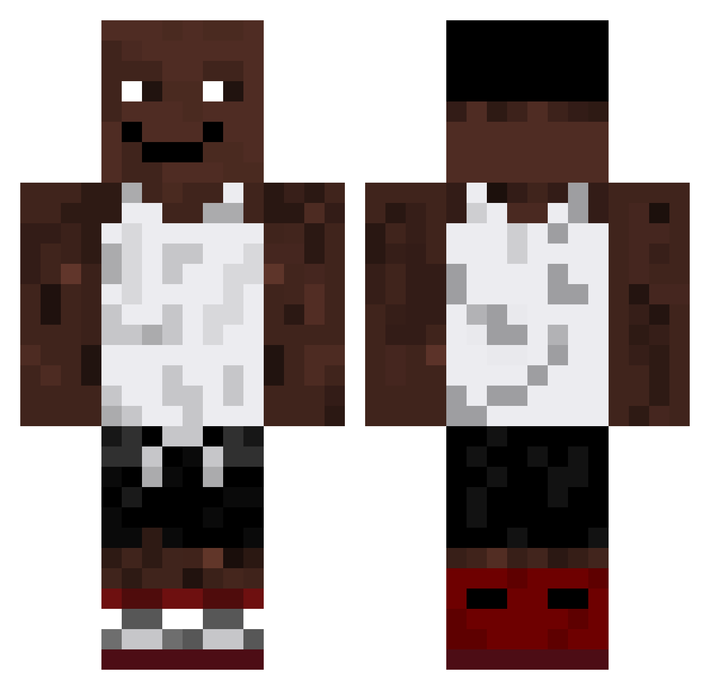 RAFAELKA228 Minecraft skin, front and back view