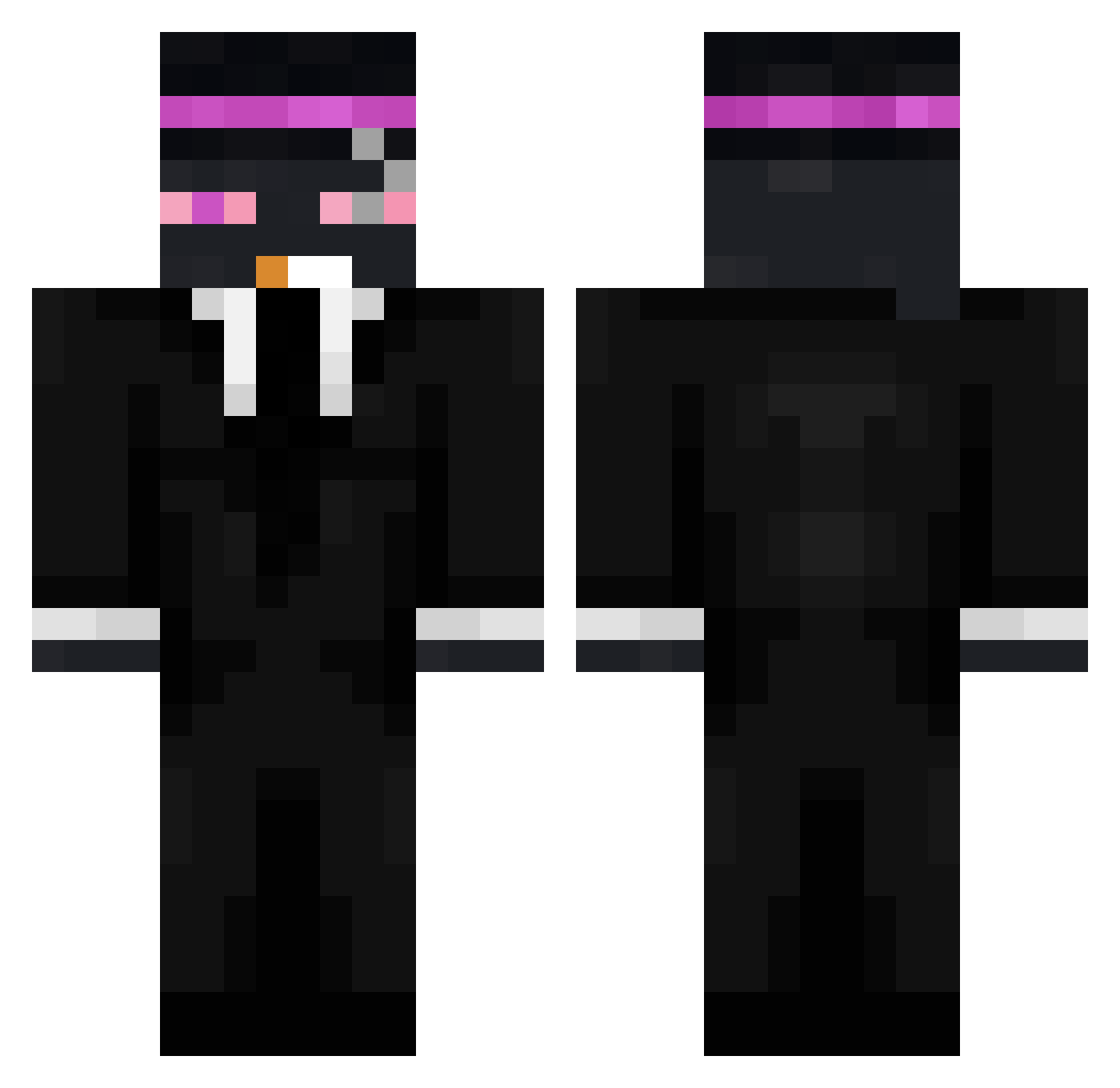 NOEEL0 Minecraft skin, front and back view