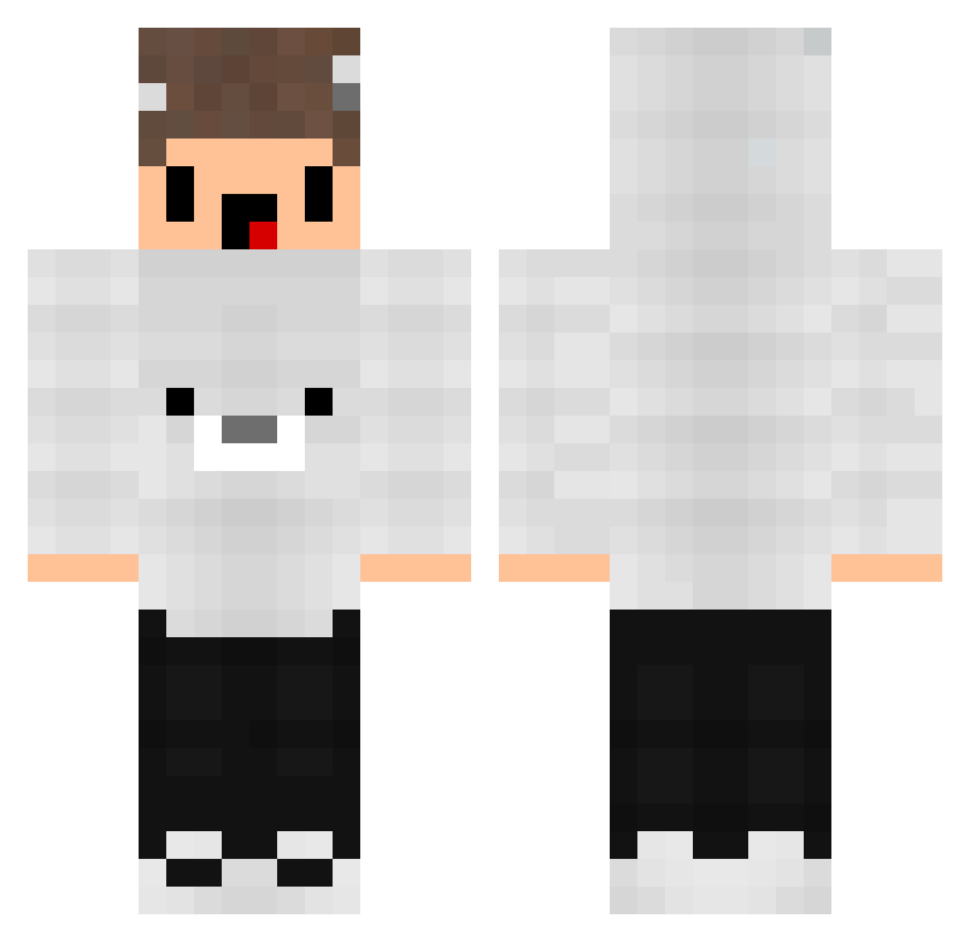 TingelTangel_RX Minecraft skin, front and back view
