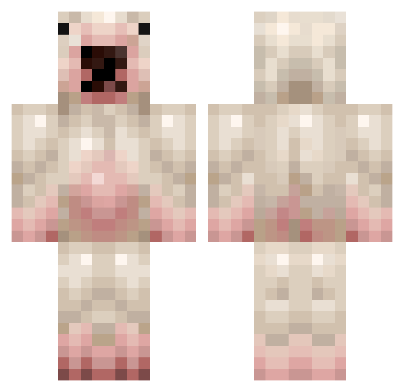 kmcfarlan2002 Minecraft skin, front and back view