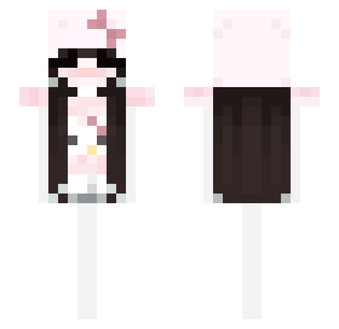 veraphiaa Minecraft skin, front and back view