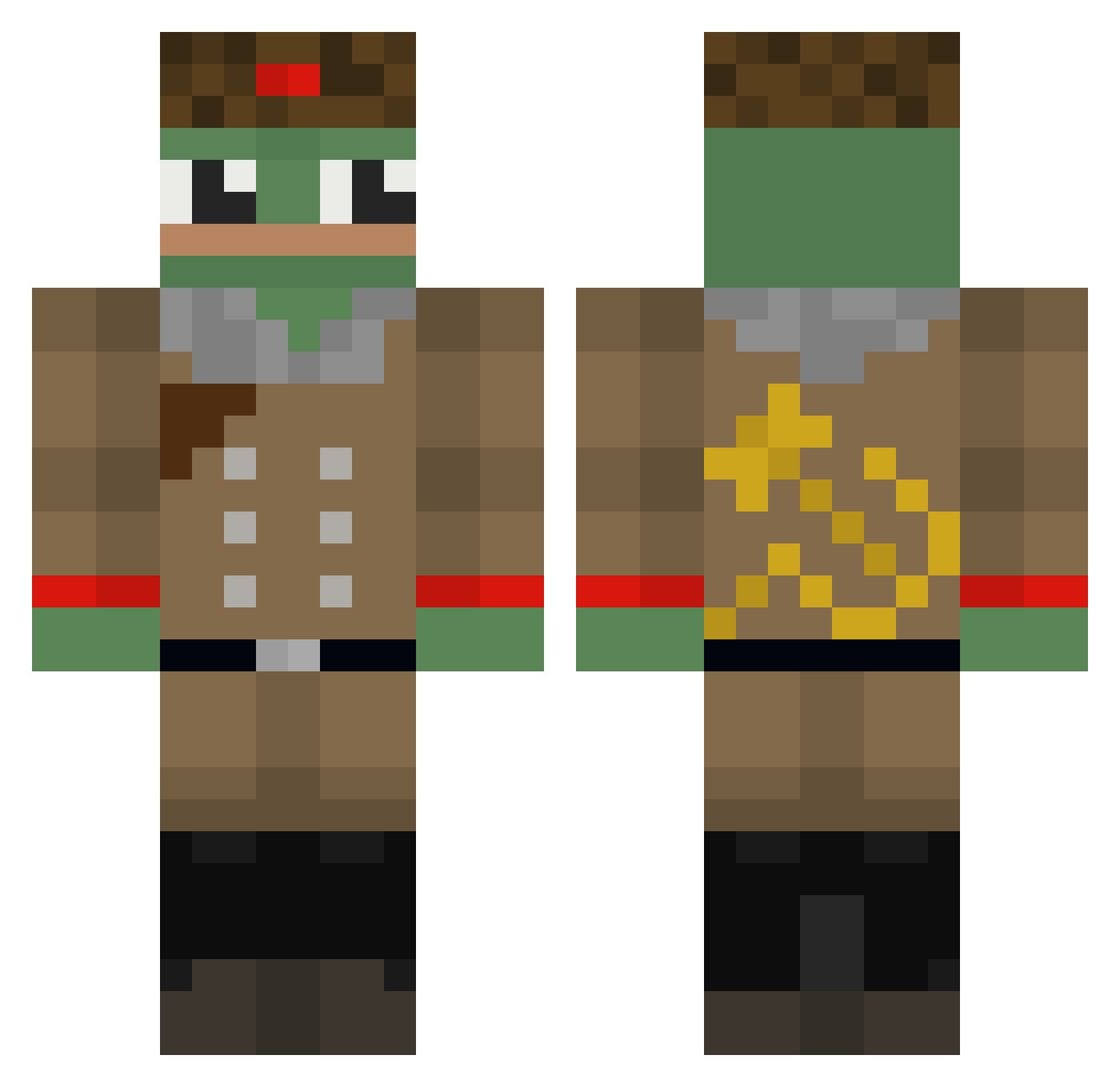 RuiLemos Minecraft skin, front and back view