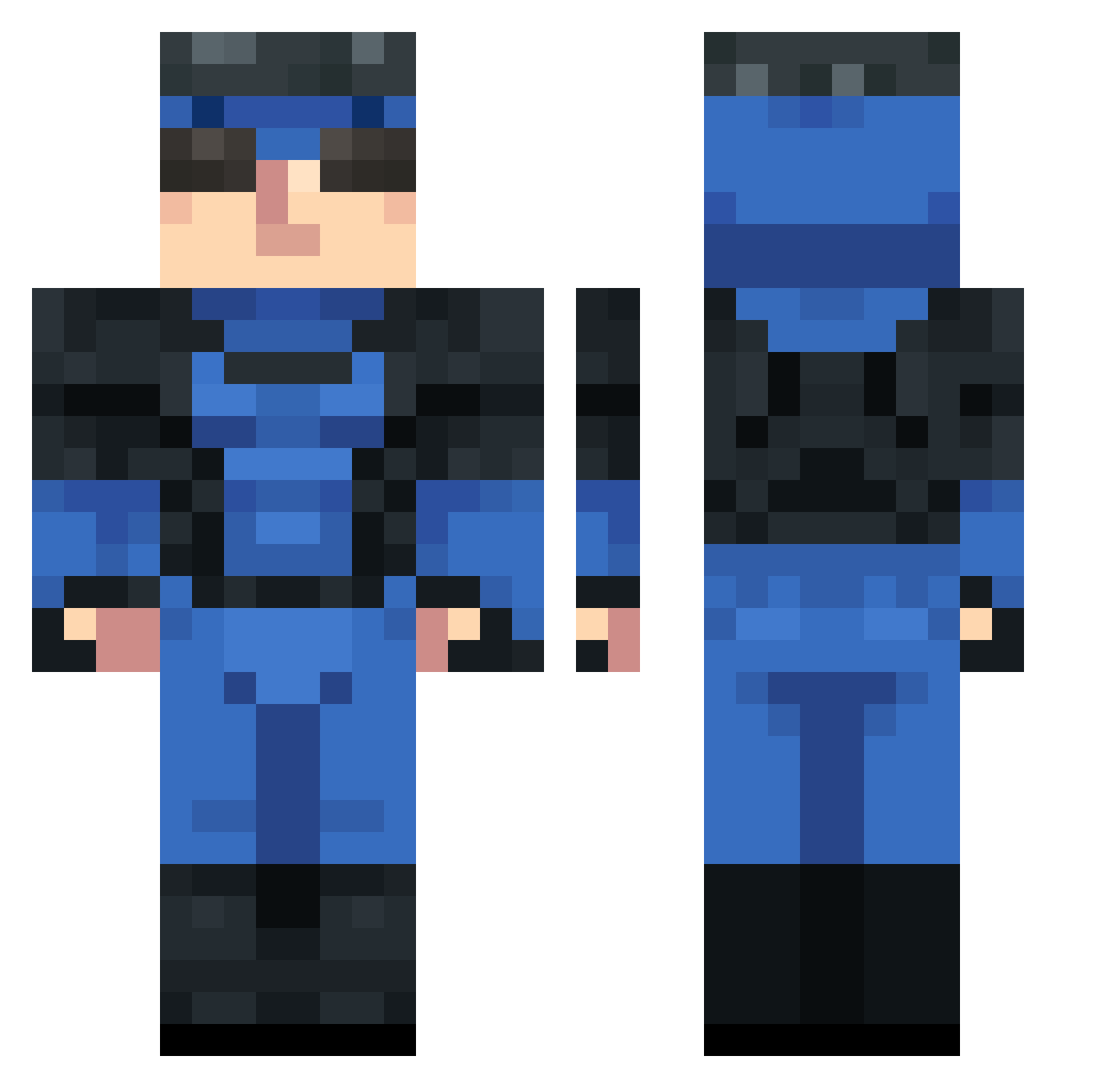 satoriyt Minecraft skin, front and back view