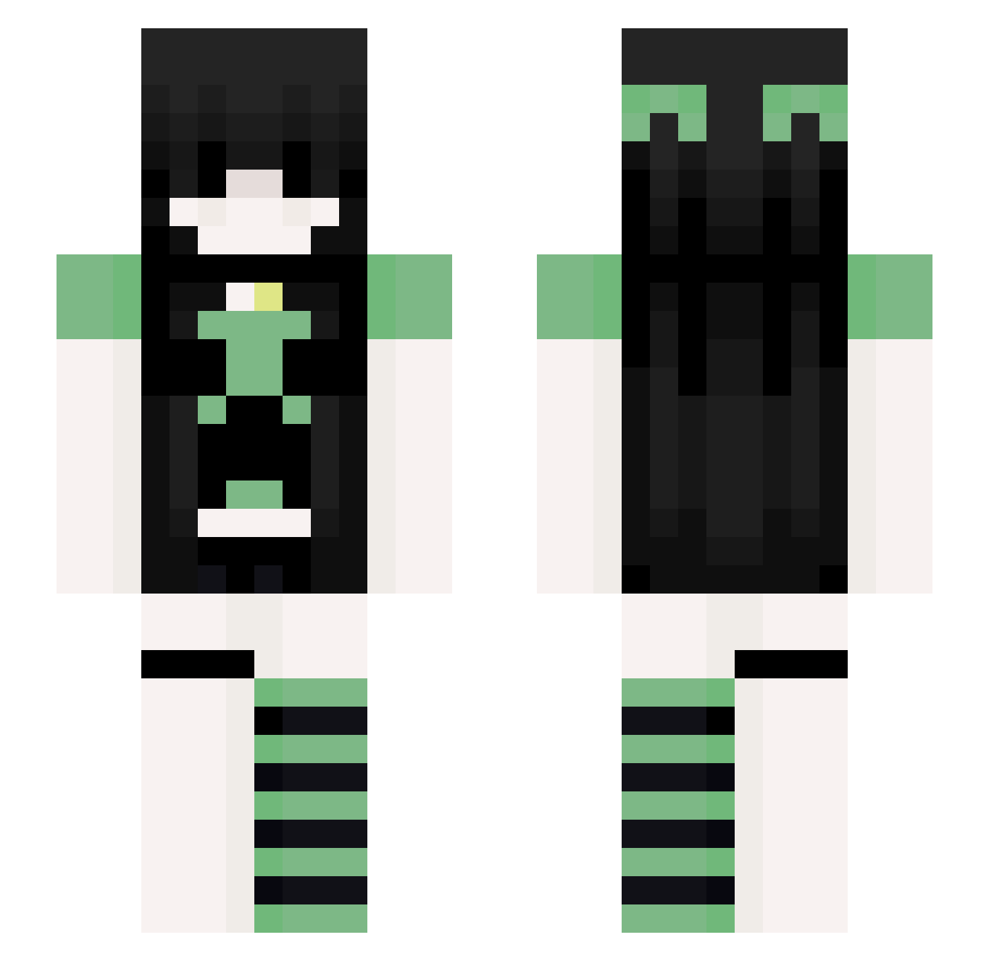 Bianka Minecraft skin, front and back view