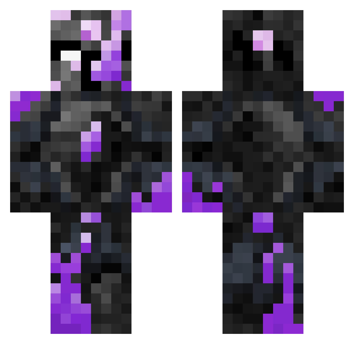 The_hellcraft Minecraft skin, front and back view