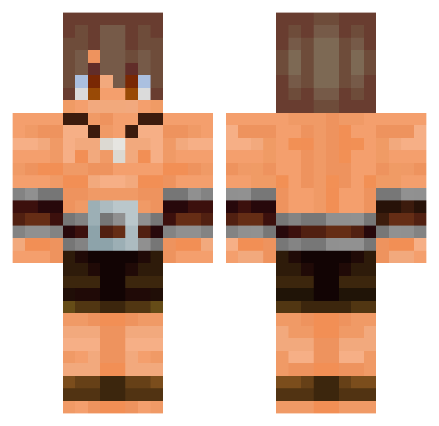 Timskyboy12 Minecraft skin, front and back view