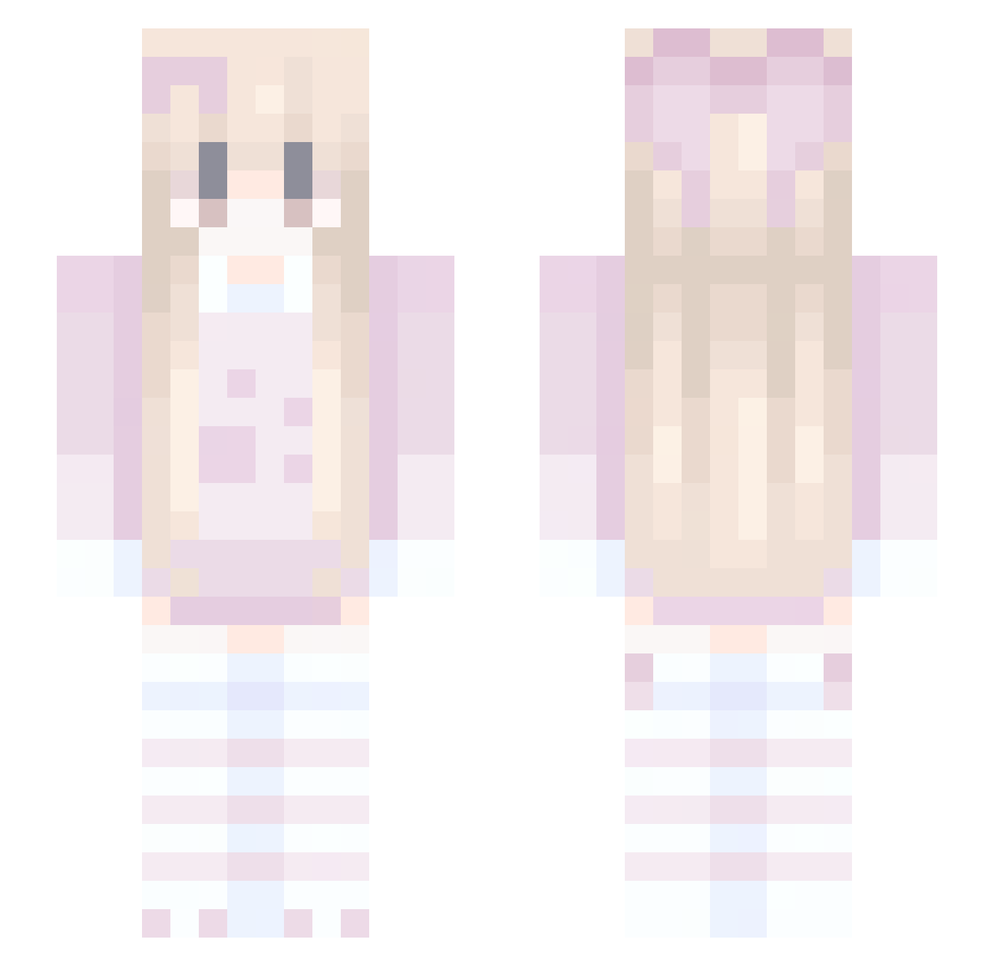 Alpha__Go Minecraft skin, front and back view