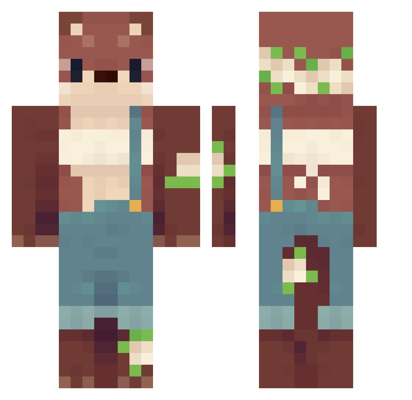 molski_zp Minecraft skin, front and back view