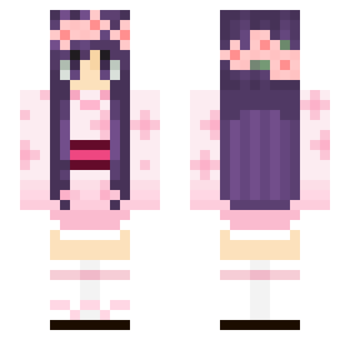 SimplyAlloy Minecraft skin, front and back view