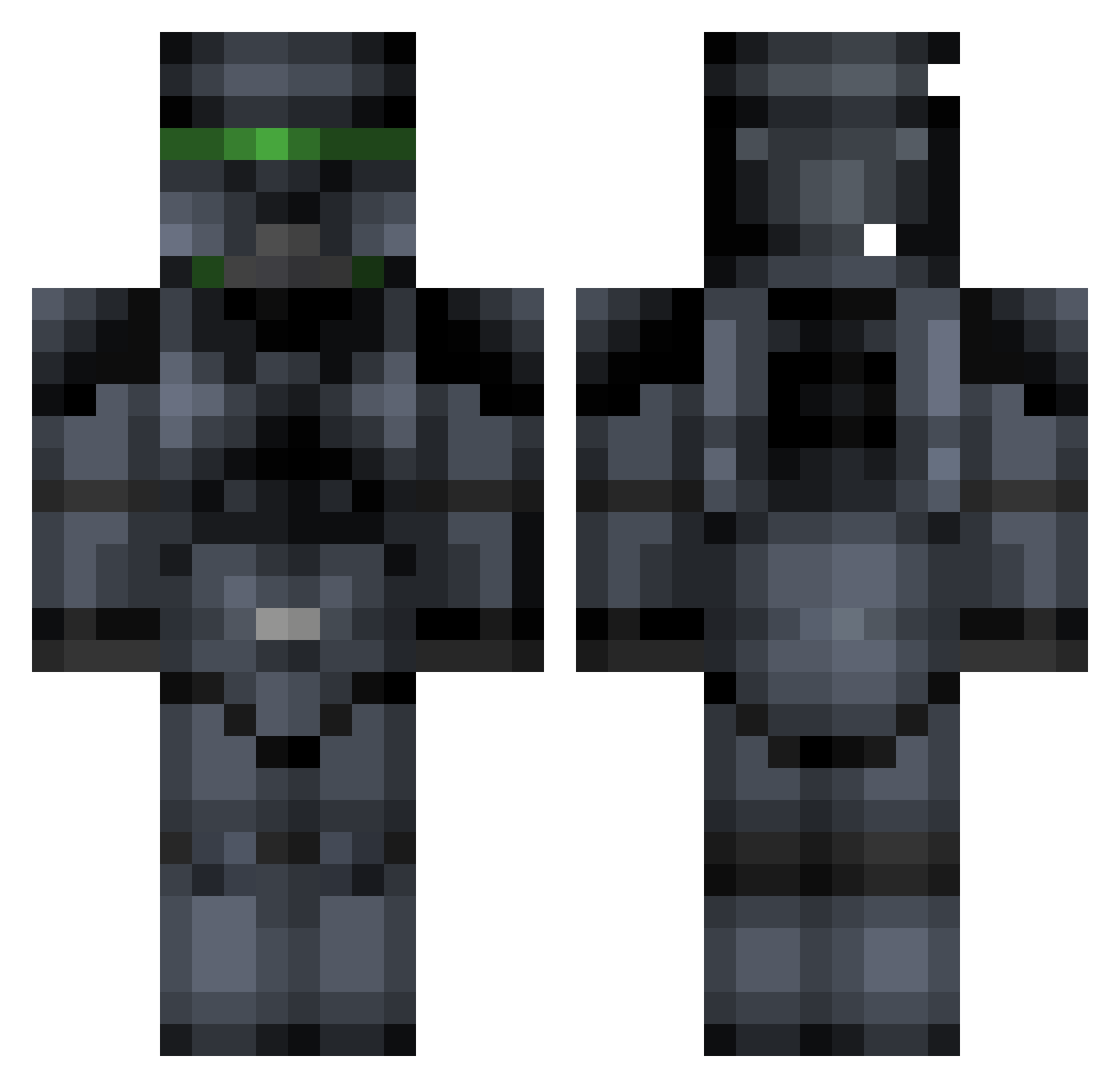 ScottKEE Minecraft skin, front and back view