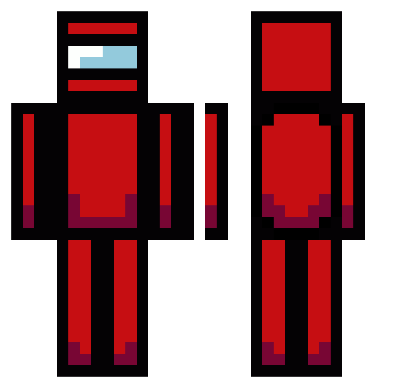 JangTTeoKeo Minecraft skin, front and back view