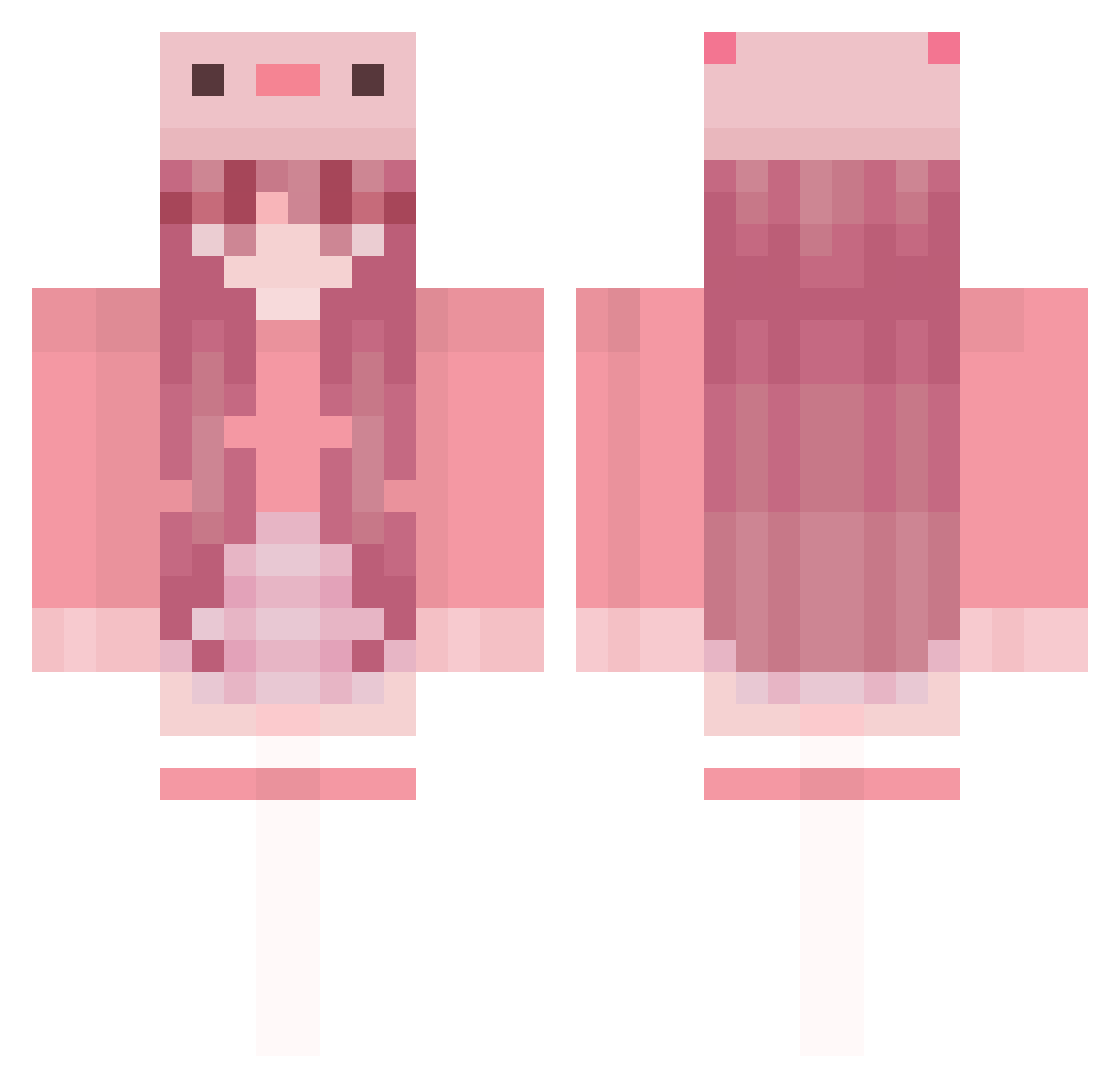 Adele9443 Minecraft skin, front and back view