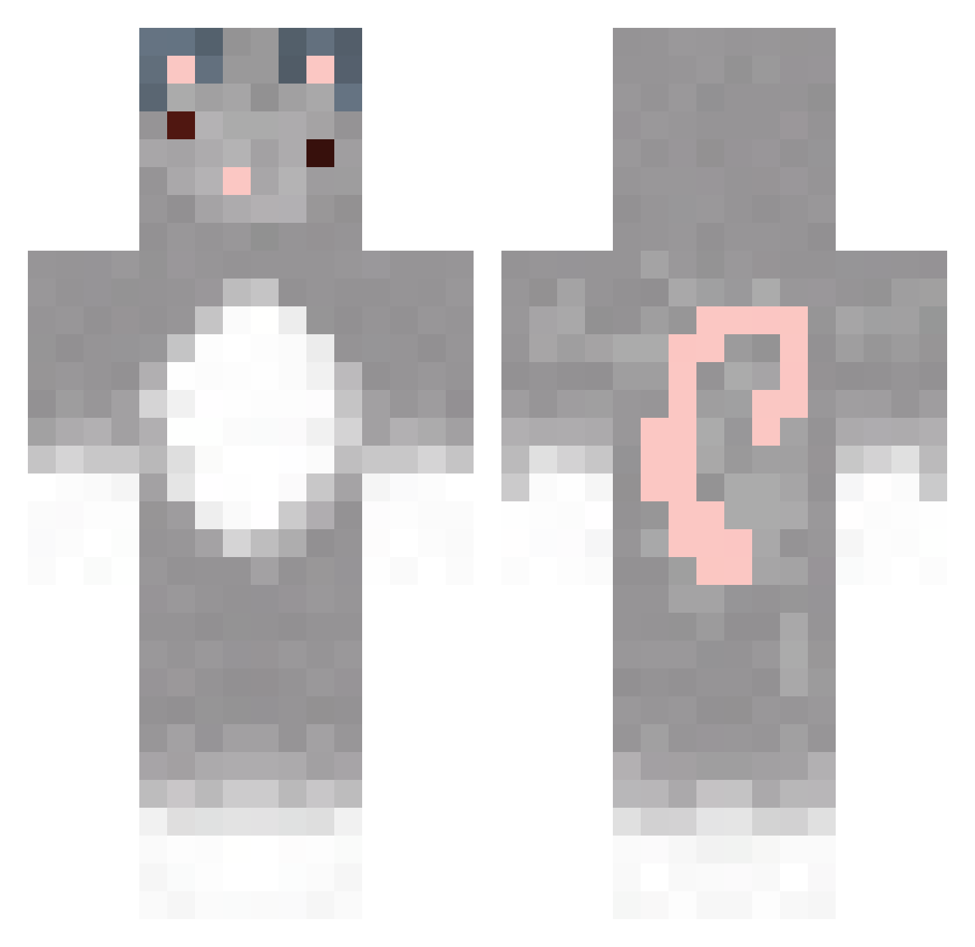 cdoubledub Minecraft skin, front and back view