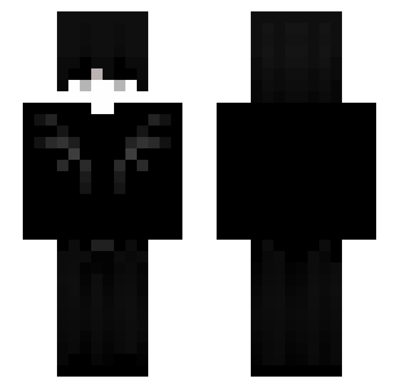 iTz_n0th1ng Minecraft skin, front and back view