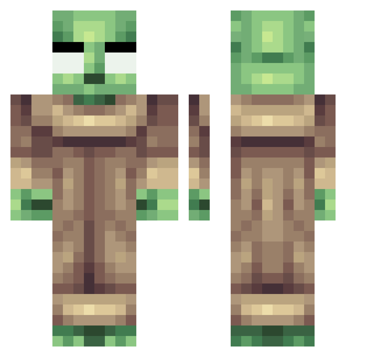 S_K_I_L_L_Z_Dyon Minecraft skin, front and back view