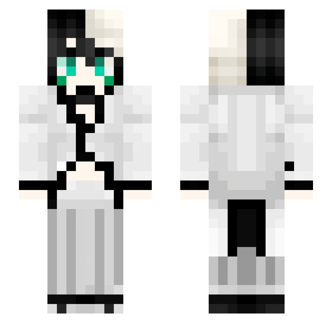 AmrAmrAmrAmr Minecraft skin, front and back view