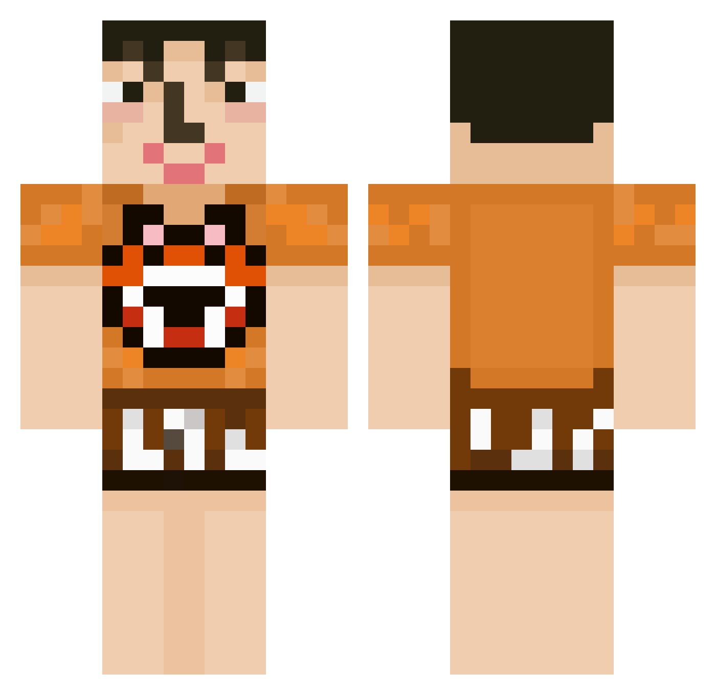 wlgns7 Minecraft skin, front and back view