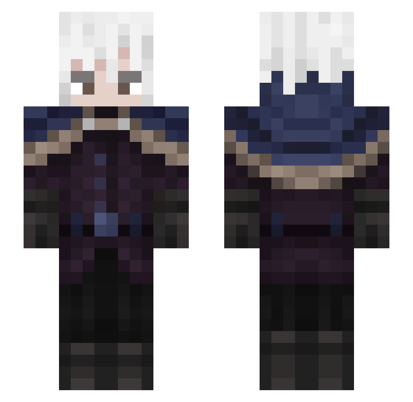 SEN_Ren Minecraft skin, front and back view