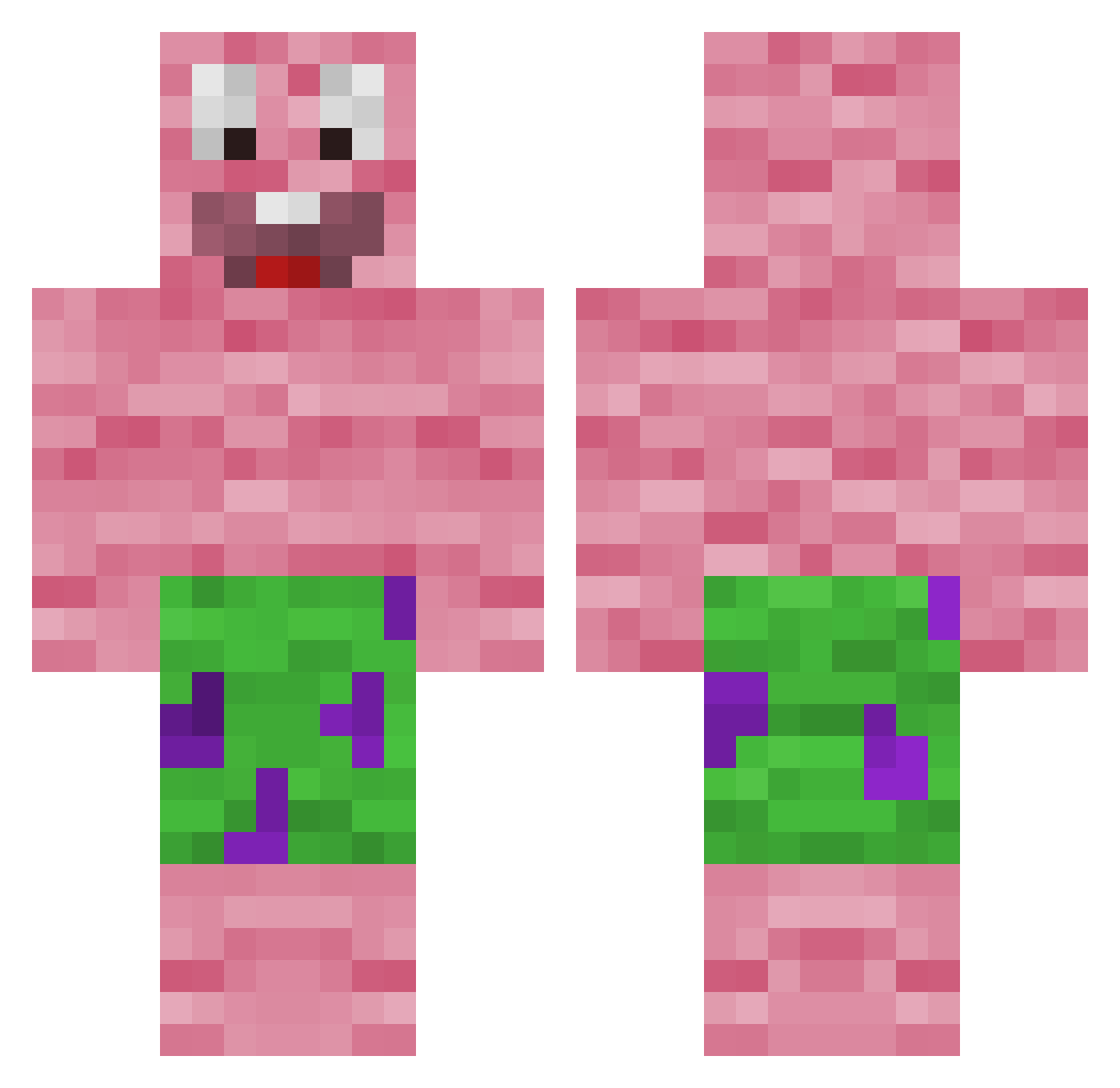 Philip_hedegaard Minecraft skin, front and back view