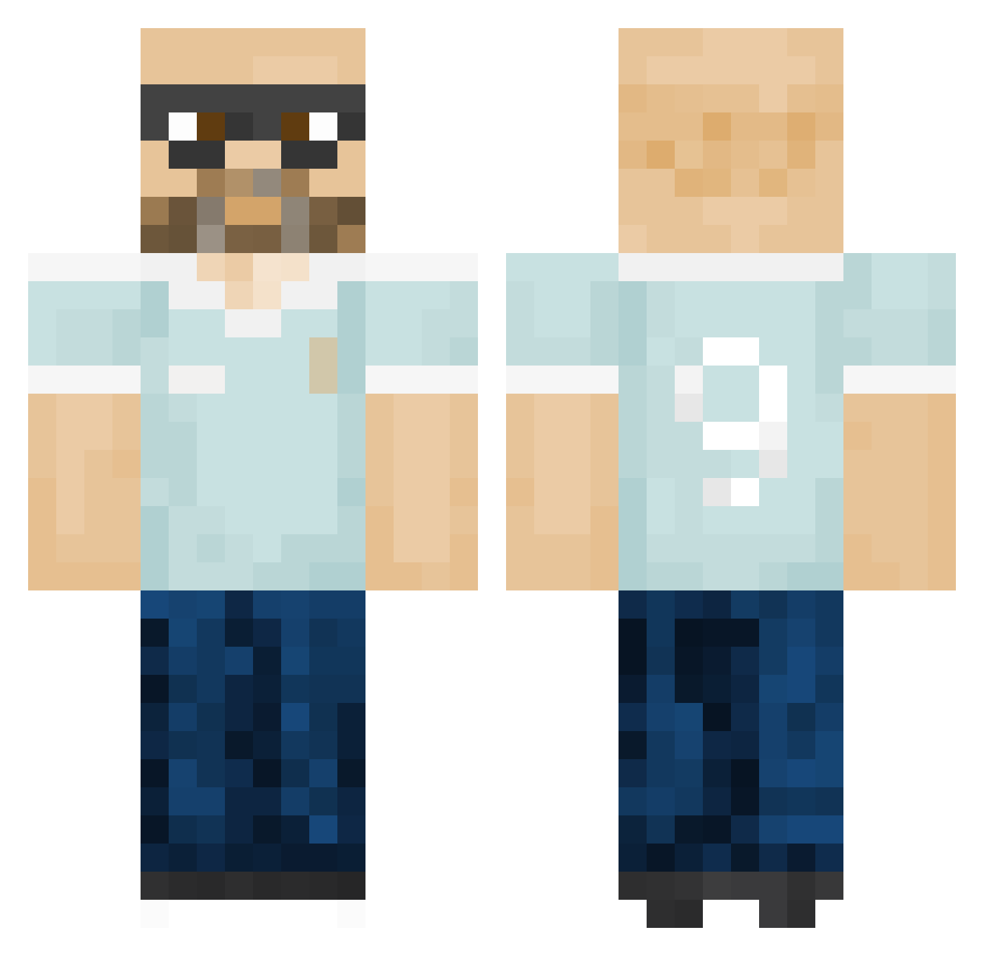 MarcoPoloBKK Minecraft skin, front and back view