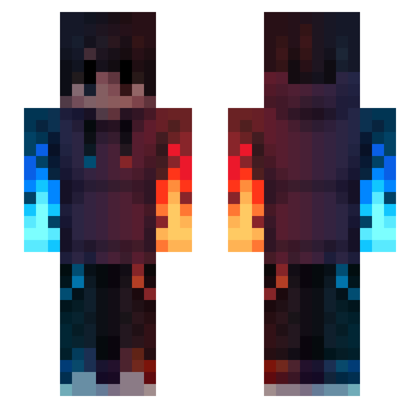 DanGamer2013 Minecraft skin, front and back view