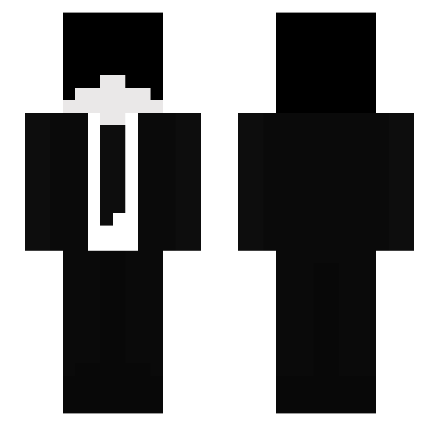RaXo07 Minecraft skin, front and back view
