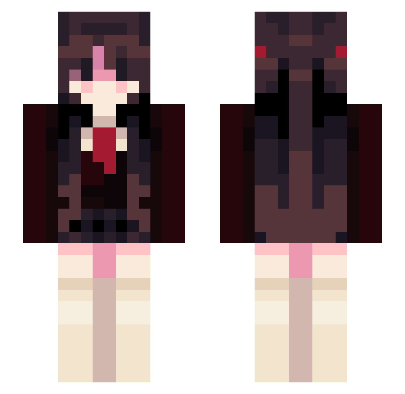 q1p_ Minecraft skin, front and back view