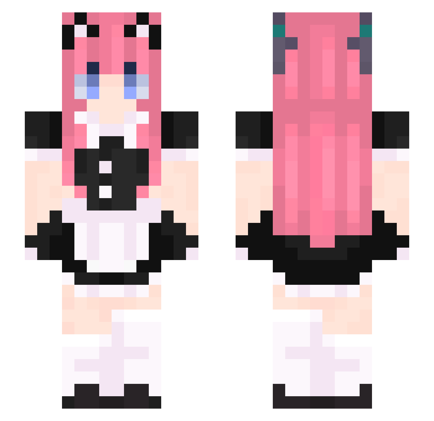 Coolerbaum1 Minecraft skin, front and back view