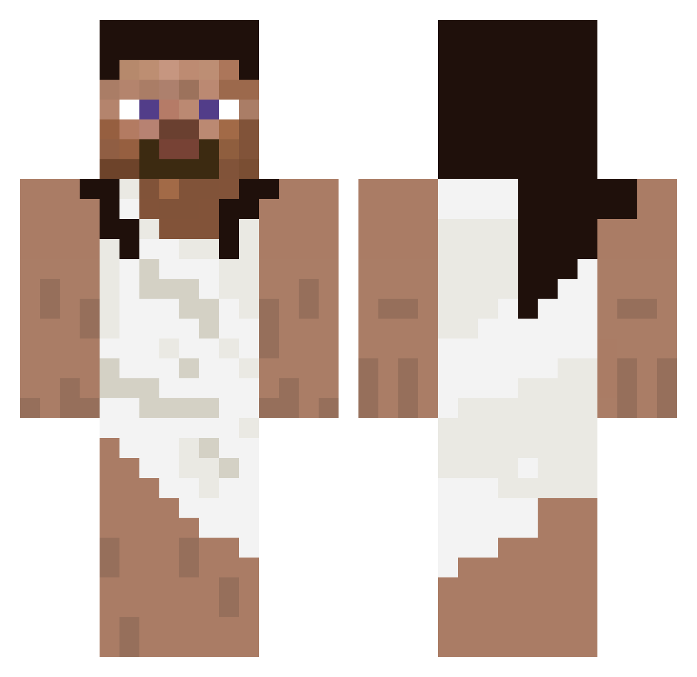 Your_Darkness Minecraft skin, front and back view