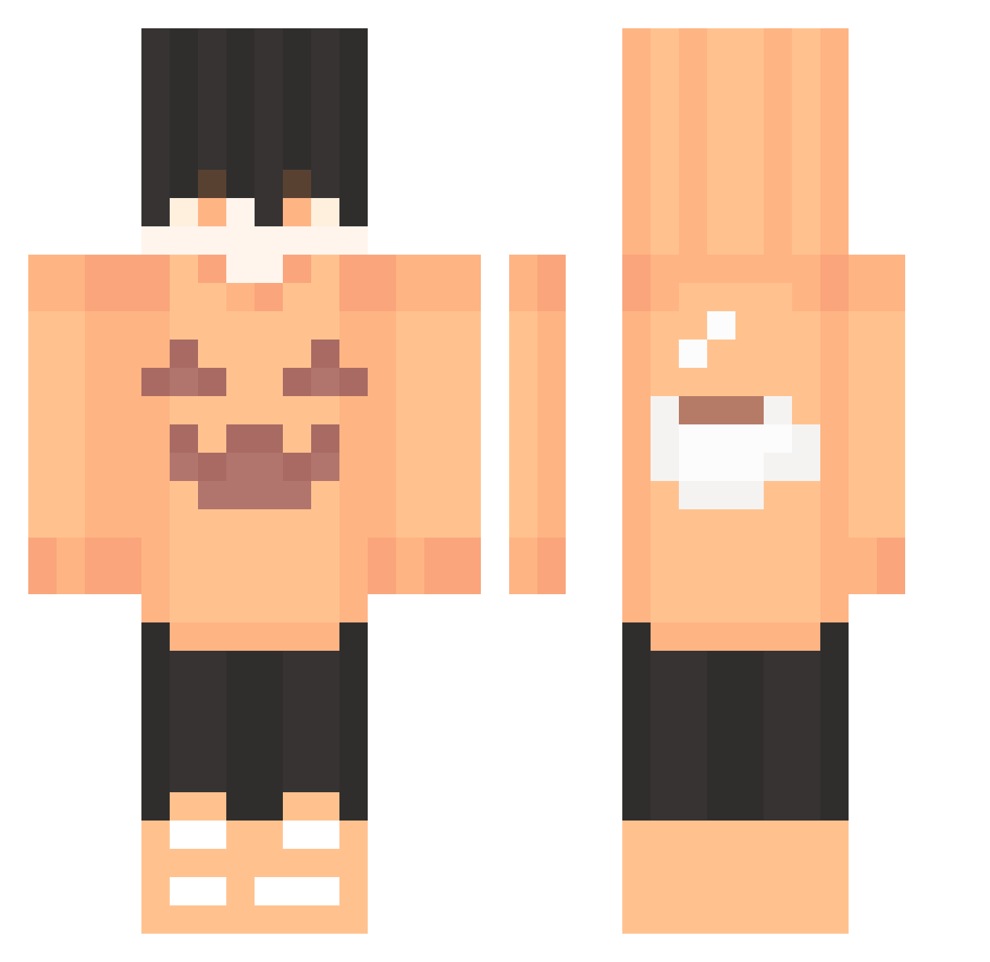 yagrys Minecraft skin, front and back view