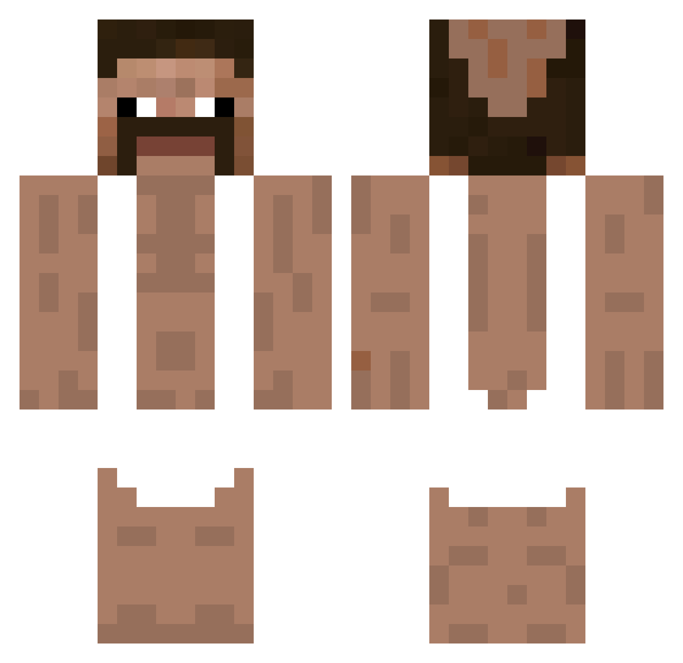 Dani_lyhui Minecraft skin, front and back view
