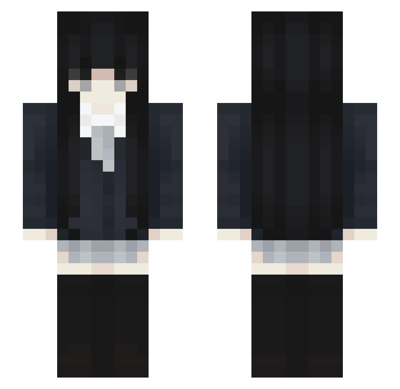 r4r4_ Minecraft skin, front and back view