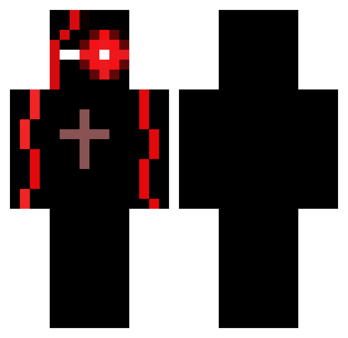 linkdoink Minecraft skin, front and back view