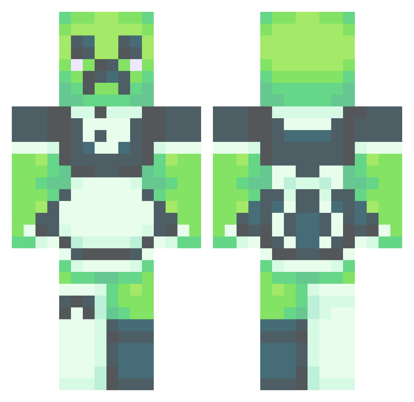 tofiwaa Minecraft skin, front and back view